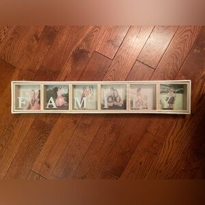 Set of frames spelling family